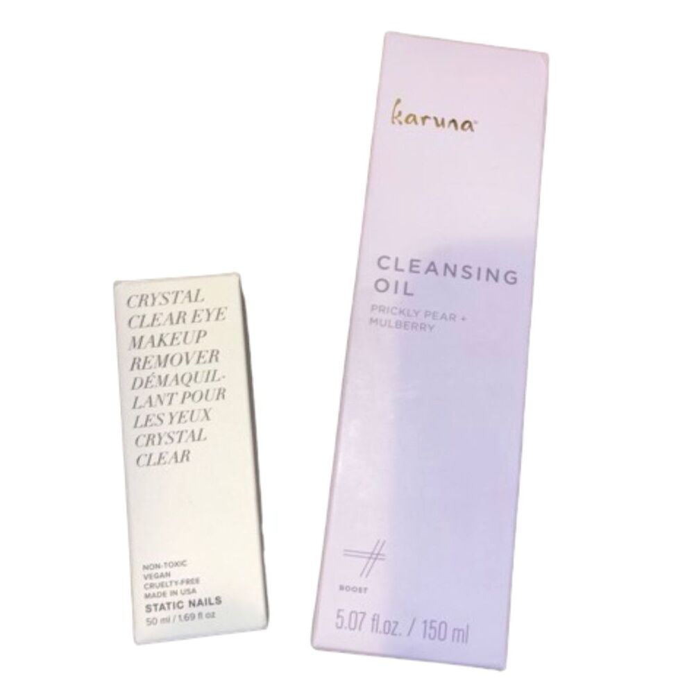 Skincare Prickly Pear Facial Cleanser + Crystal Clear Eye Makeup Remover Bundle